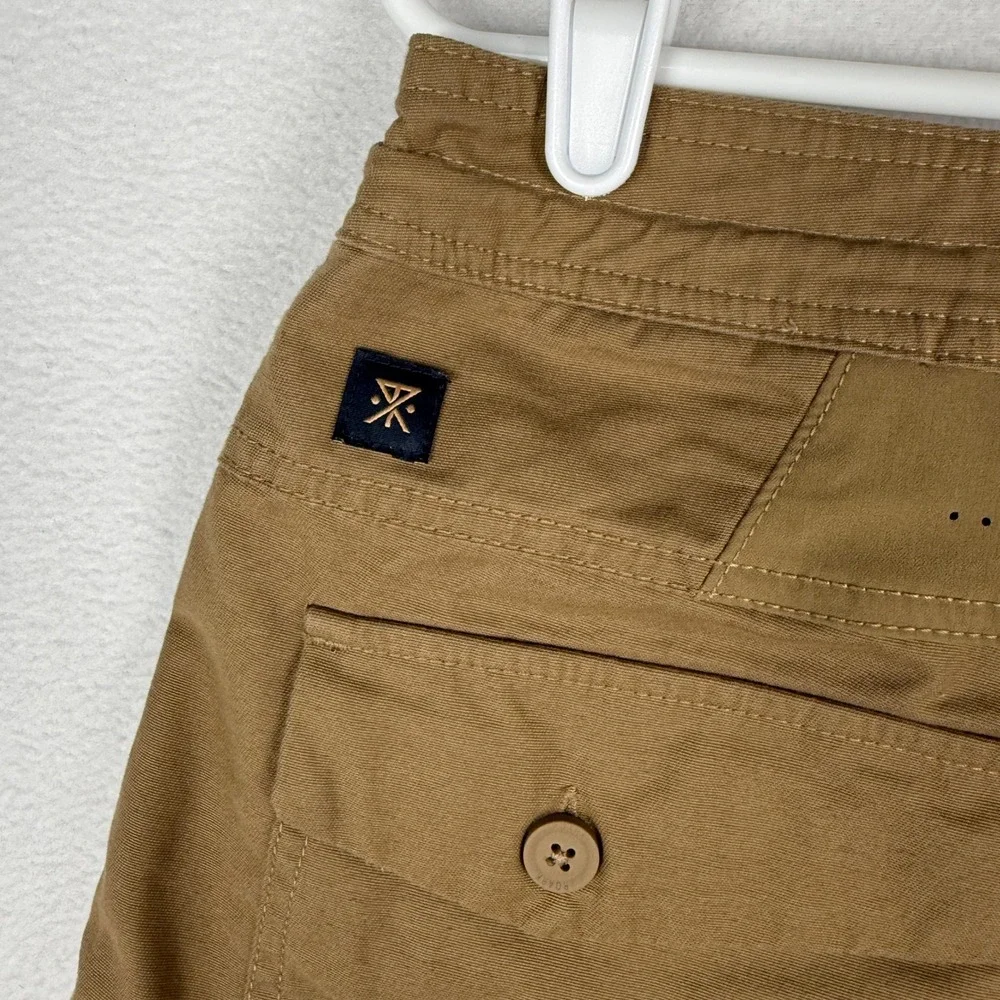 Roark Layover 2.0 Trail Shorts Mens 32 Brown Hybrid Utility Hiking Outdoors